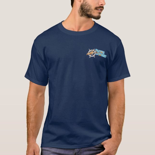 T-shirt Pacifique d'équipage de voyage (Devant)