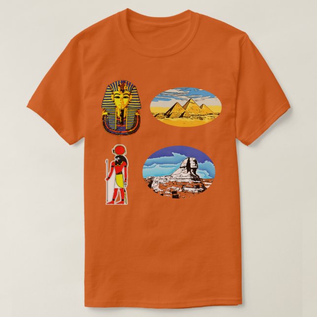 T-shirt Pack autocollant Égypte ancienne (Design devant)