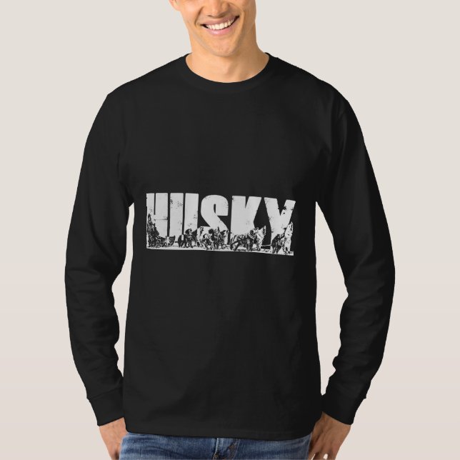 T-shirt Pack Chien Sibérie Husky Avec Eskimo (Devant)