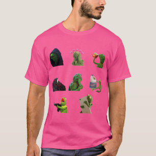 T-shirt Pack d'autocollants de mème de Kermit