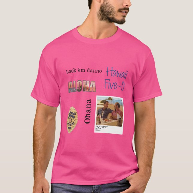T-shirt Pack d'autocollants Hawaii Five0 (Devant)