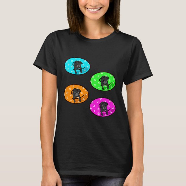 T-shirt Pack de chambre à air Black Pug 1015 (Devant)