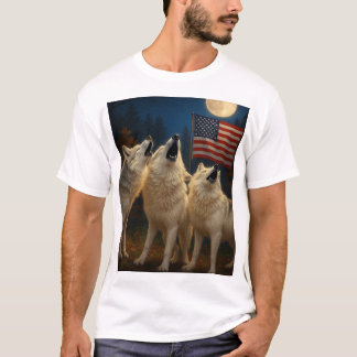 T-shirt Pack de loup américain