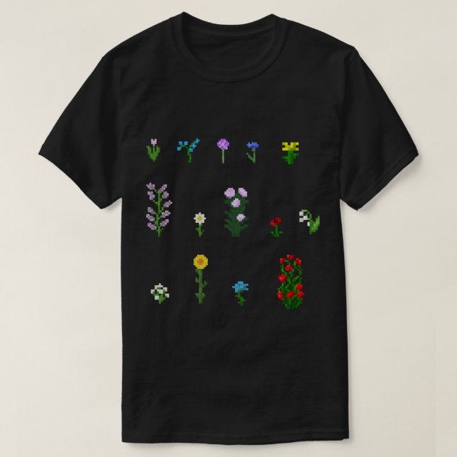 T-shirt Pack de mélange de fleur Minecraft (Design devant)