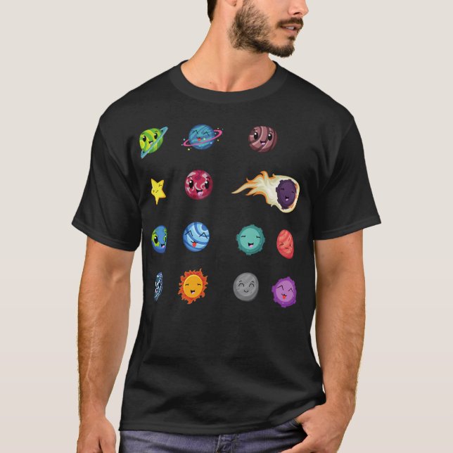 T-shirt Pack Planète Kawaii (Devant)
