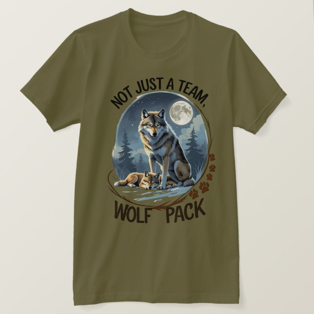 T-shirt Pack Wolf - United by Nature (Design devant)