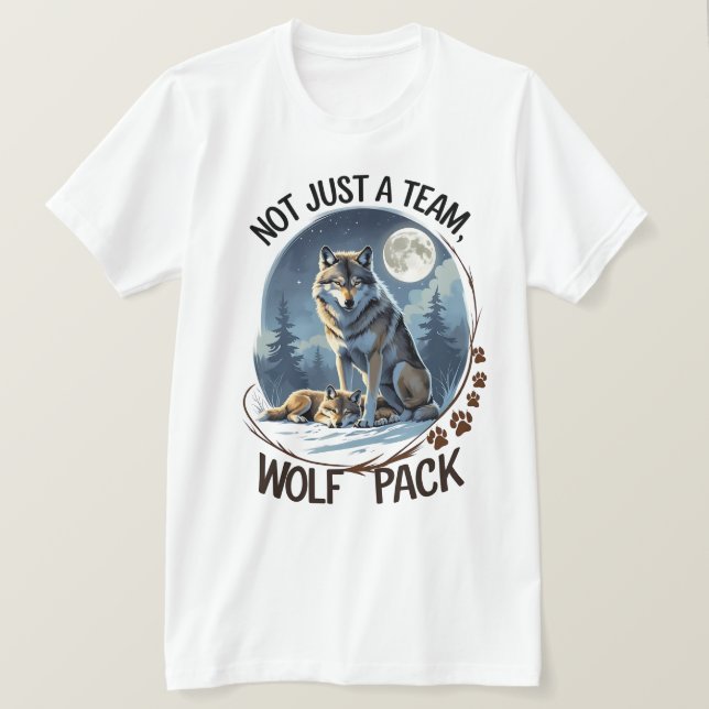 T-shirt Pack Wolf - United by Nature (Design devant)