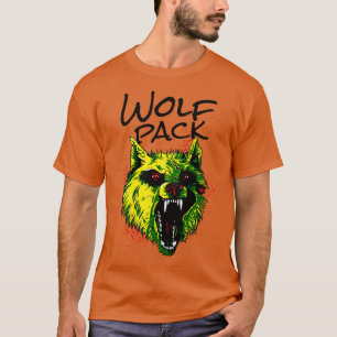 T-shirt Pack Wolf Wolf en colère Animal sauvage