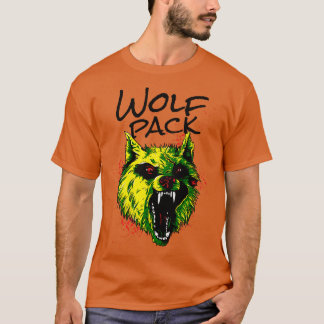 T-shirt Pack Wolf Wolf en colère Animal sauvage