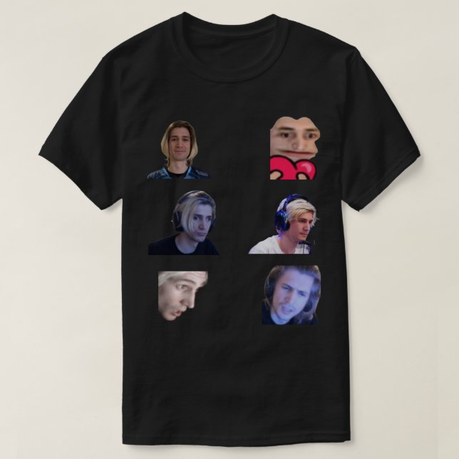 T-shirt Pack xQc Emotes (Design devant)