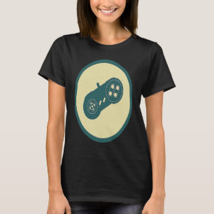T-shirt Pad de jeu Retro et contrôleur de jeu Vintage vidé