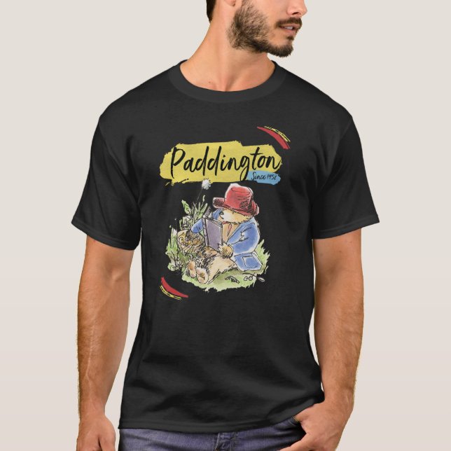 T-shirt Paddington Bear Portrait Picnic (Devant)