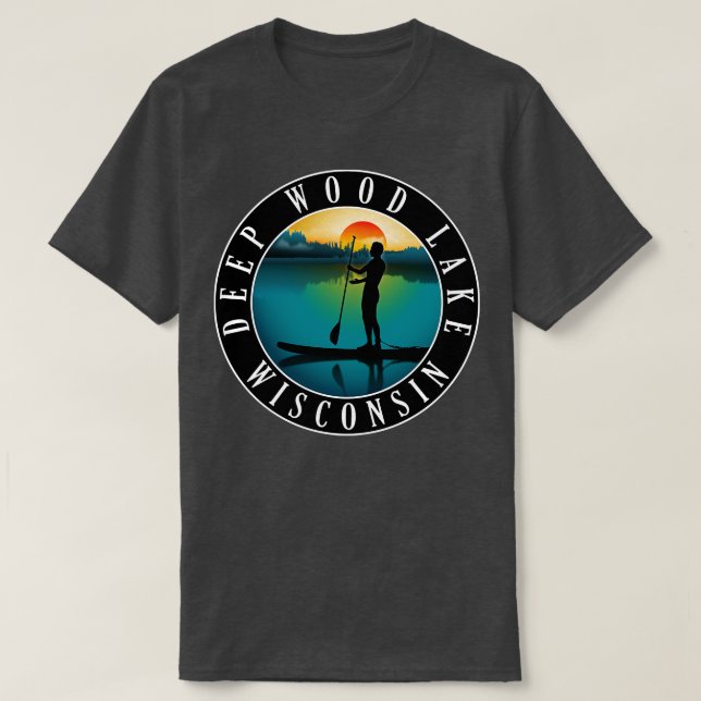T-shirt Paddle-board du lac Deep Wood (Design devant)