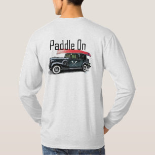 T-shirt Paddle On Classic Car Design - Homme Basic Long Sl