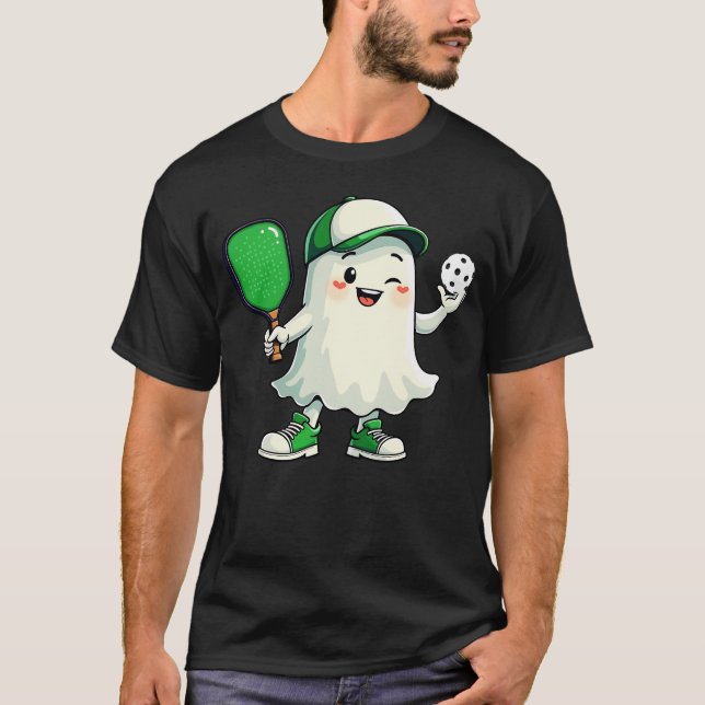 T-shirt Paddle Pickleball Pickleball Halloween Pickleball (Devant)