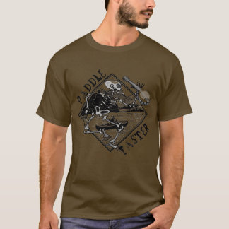 T-shirt Paddle Skeleton Canoe plus rapide