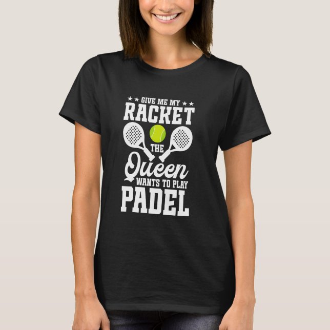 T-shirt Paddleball Player Tournament Game Fan Racket Lover (Devant)