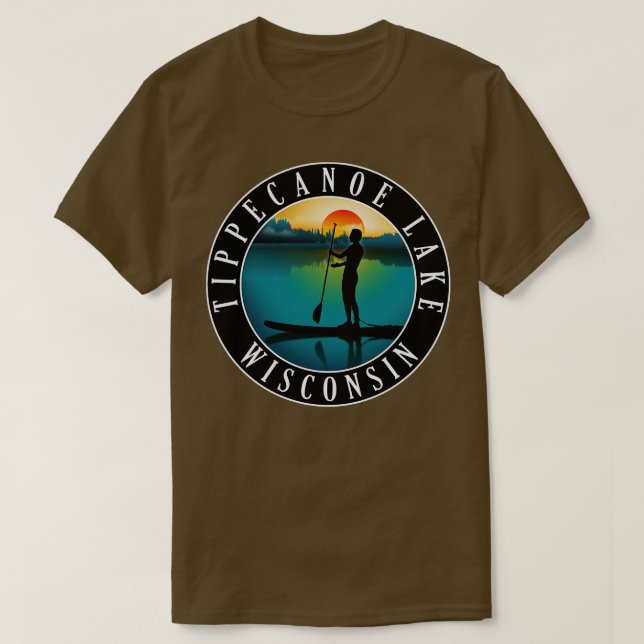 T-shirt Paddleboard du lac Tippecanoe (Design devant)