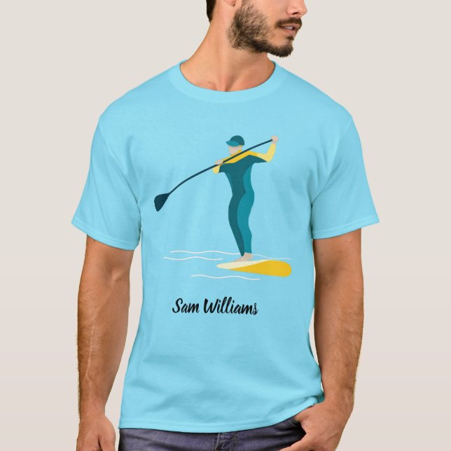 T-shirt Paddleboarding en stand-up (Devant)