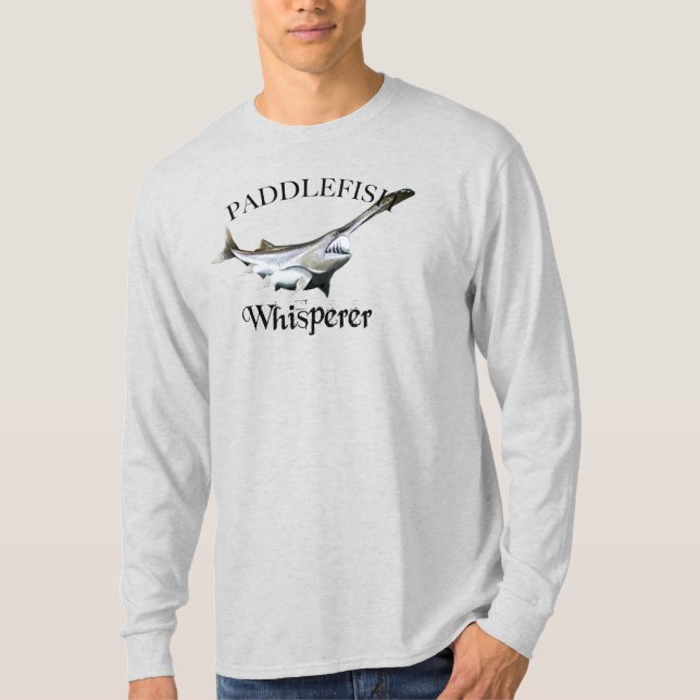 T-shirt Paddlefish Whisperer Longues Manches (Devant)