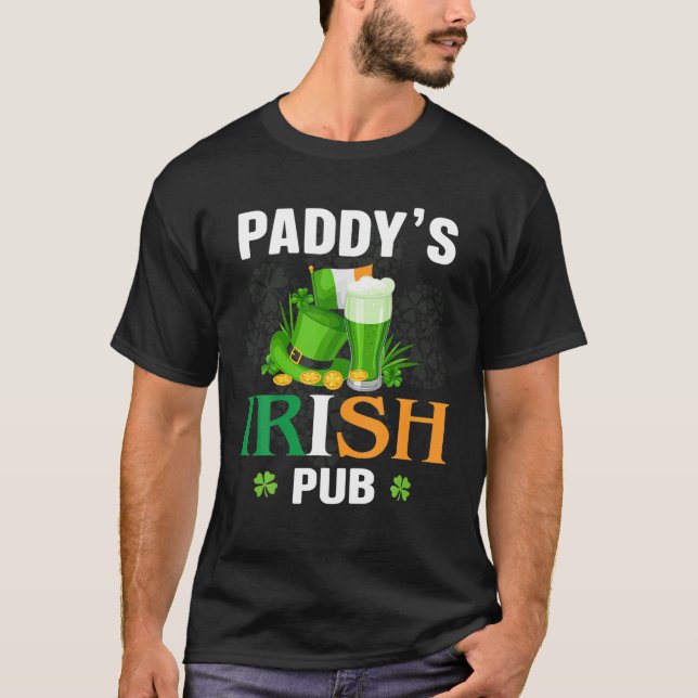 T-shirt Paddy’S Irish Pub Happy Patrick's Day (Devant)