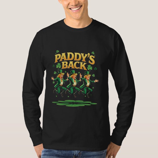 T-shirt Paddy's Back Funny Trump St Patrick Day Leopard (Devant)