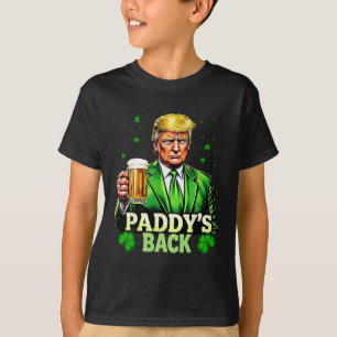 T-shirt Paddy's Back Trump Bière Shamrock Lucky St patrick