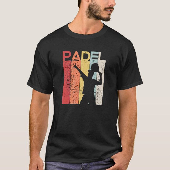 T-shirt Padel Man Padel Racquet Retro (Devant)