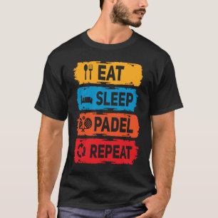 T-shirt Padel Mange Padel Dormir Dire Raquette Sport Padel