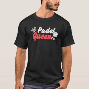 T-shirt Padel Paddle Tennis Queen Princess Backhand Racket