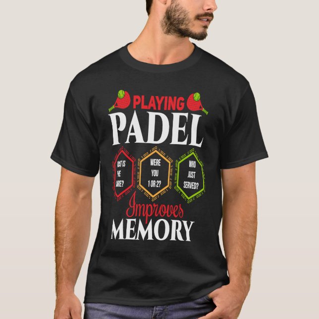 T-shirt Padel   Padel Improves Memory Padel Player (Devant)