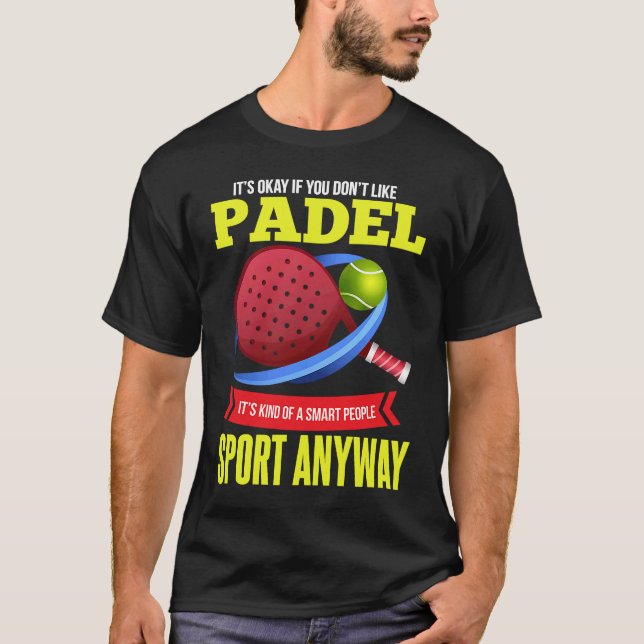 T-shirt Padel Smart People Racket Sport Padel Player (Devant)