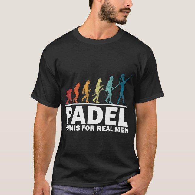 T-shirt Padel Tennis Pour Les Vrais Hommes Amusants Padel  (Devant)