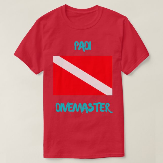 T-shirt Padi Divemaster Pour Les Amateurs De Plongée Sous- (Design devant)