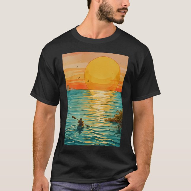 T-shirt Pagaie de l'heure dorée (Devant)