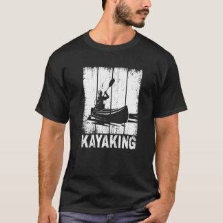 T-shirt Pagaie vintage pour hommes femmes kayak kayakiste