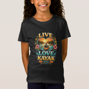 T-Shirt Pagayer dans le coucher du soleil