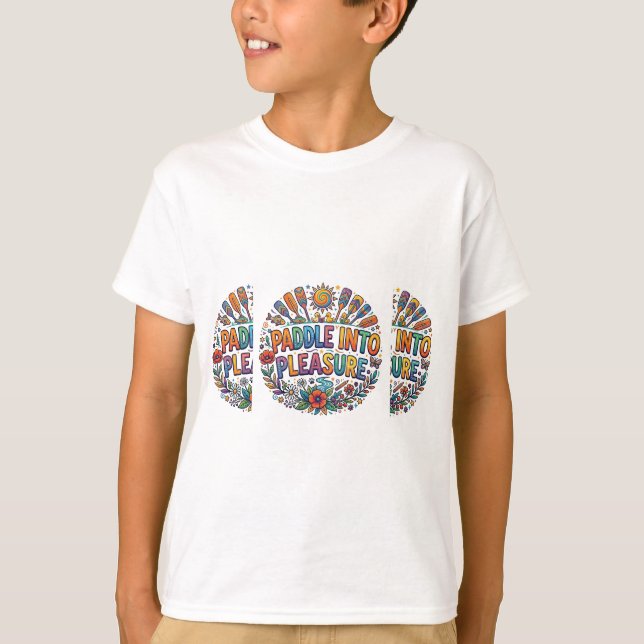 T-shirt Pagayer dans le plaisir (Devant)