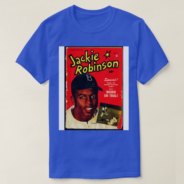 T-shirt Page couverture de Jackie Robinson bande dessinée (Design devant)