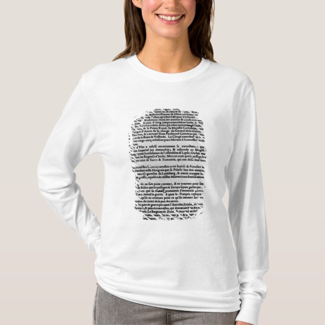 T-shirt Page de texte de 'La Gazette (Devant)