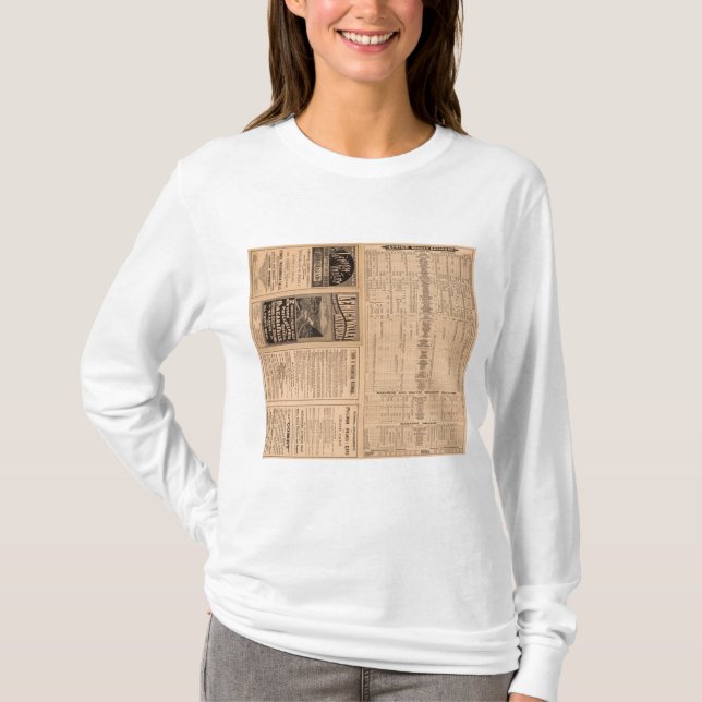 T-shirt Page des textes de chemin de fer de vallée de (Devant)