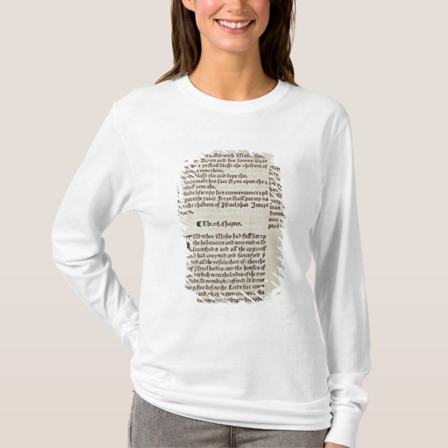 T-shirt Page des textes de vieux testament (Devant)