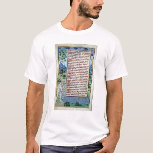 T-shirt Page du texte latin avec la frontière