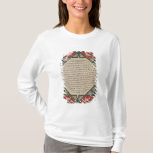 T-shirt Page d'une bible hébraïque dépeignant des poiss