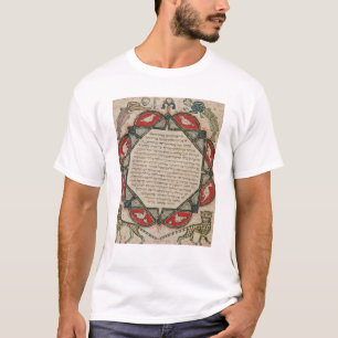 T-shirt Page d'une bible hébraïque dépeignant des poiss