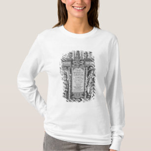 T-shirt Page titre "des travaux de James I", gravés par