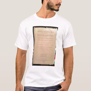 T-shirt Page titre du volume I de l'anglais