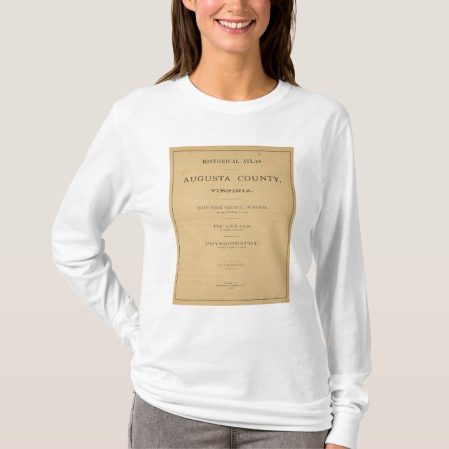 T-shirt Page titre le comté d'Augusta, la Virginie (Devant)