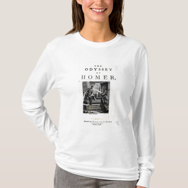 T-shirt Page titre pour "l'odyssée" par Homer (Devant)