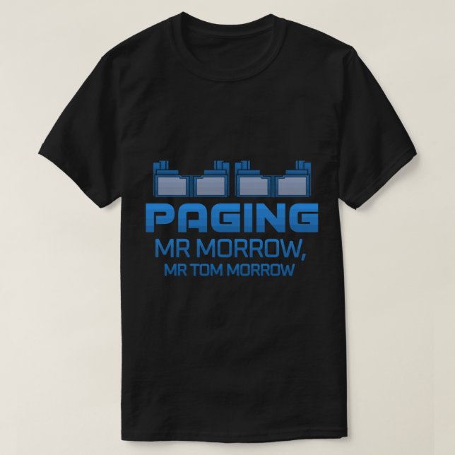 T-shirt Paging M. Morrow (Design devant)